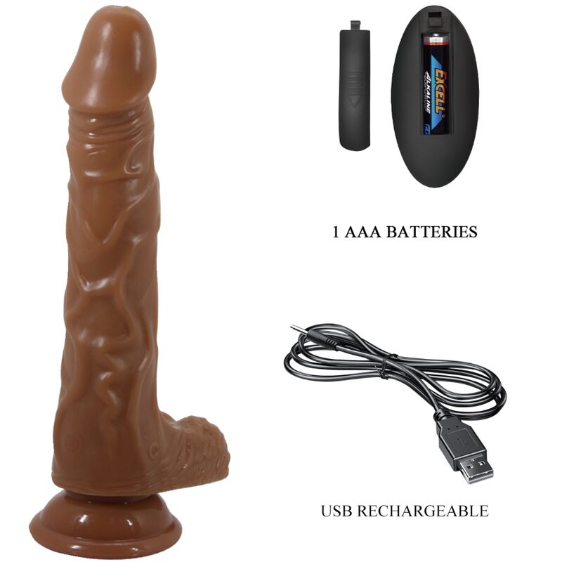 Baile Bodach – realistischer Vibrator mit Saugfuß und Fernbedienung