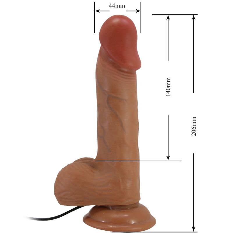 Baile Catoblepas – realistischer Vibrator mit Fernbedienung, 20,6 cm, hautfarben
