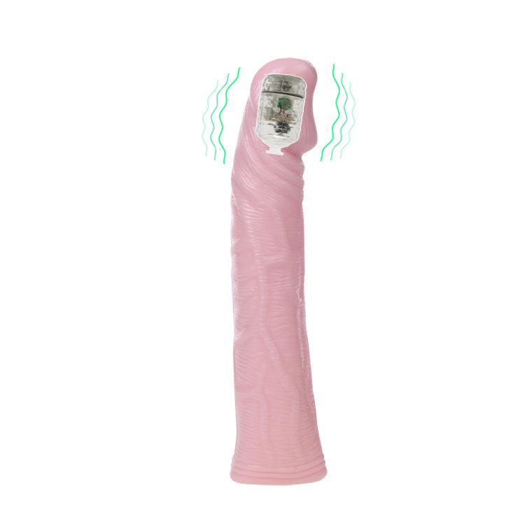 Baile Fantasy Vibe – Penishülle mit vibrierender Spitze, Rosa, 18 cm