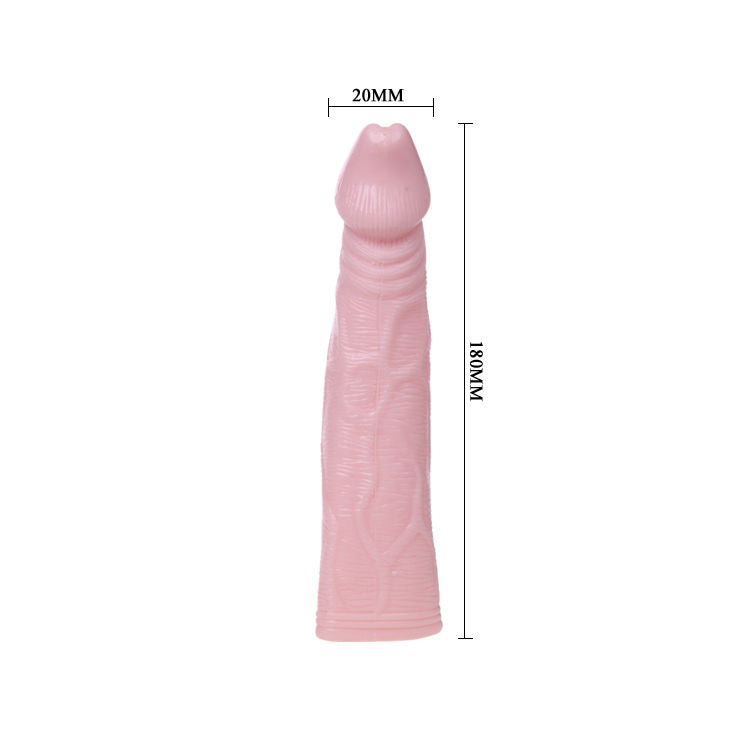 Baile Fantasy Vibe – Penishülle mit vibrierender Spitze, Rosa, 18 cm