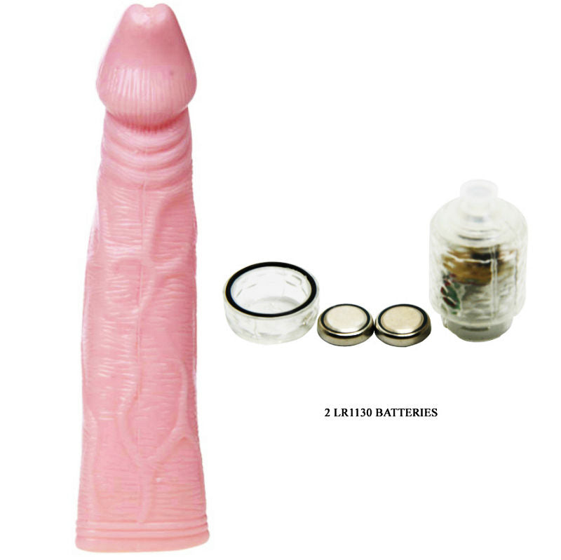 Baile Fantasy Vibe – Penishülle mit vibrierender Spitze, Rosa, 18 cm