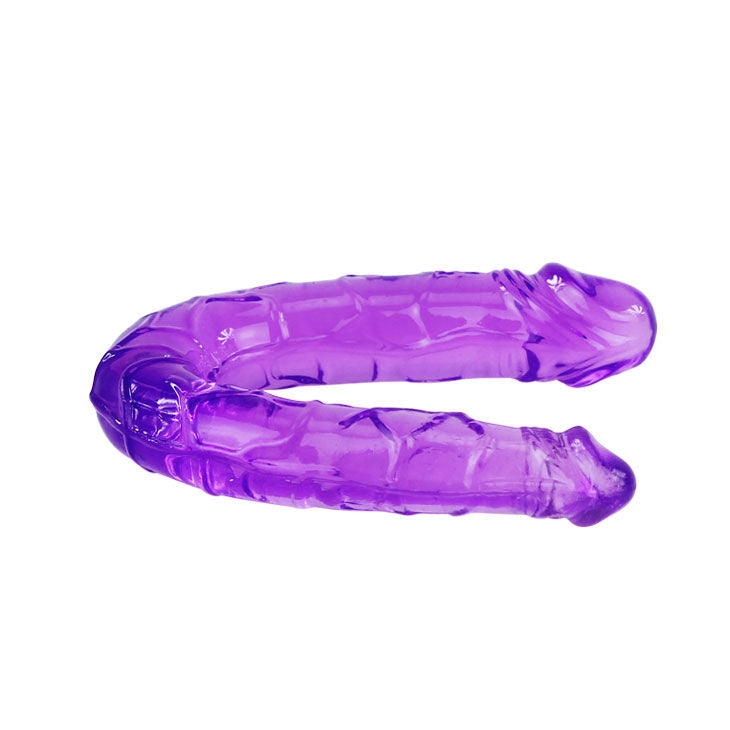 Consolador doble Baile de gel flexible en lila