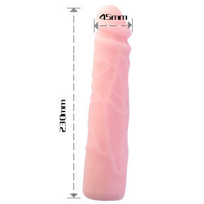 Baile Skin Touch 23 – Consolador de silicona, 23 cm