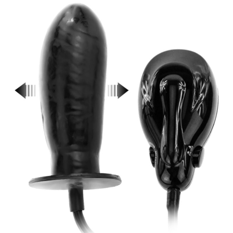 Dildo gonfiabile vibrante Baile Bigger Joy in lattice con pompetta
