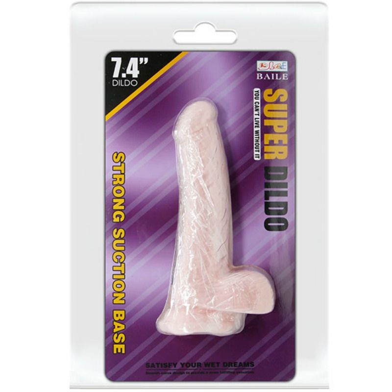 Baile Super Dildo 18,8 – Consolador realista con ventosa