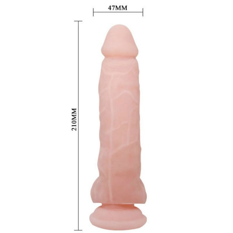Consolador realista Baile en tono natural, 21,5 cm