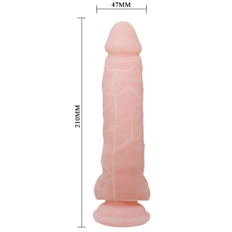 Baile Super Dildo 21 – Dildo realistico con ventosa, diametro 4,7 cm