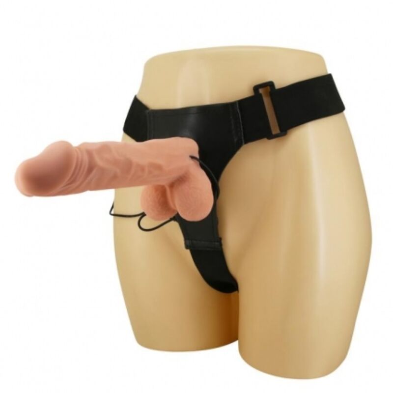 Baile Ultra Passionate – Arnés con consolador vibrador, 24 cm