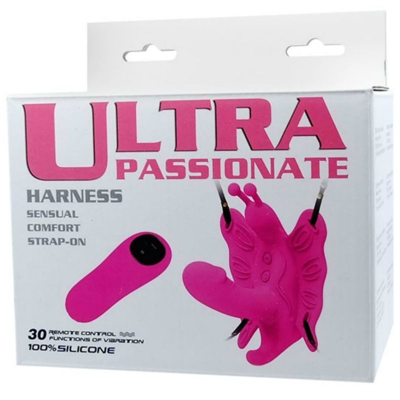 Baile Ultra Passionate – Arnés mariposa con mando a distancia