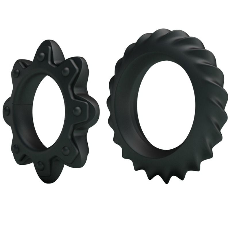 Baile Flowering – Set di due anelli fallici in silicone