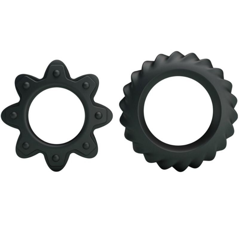 Baile Flowering – Set di due anelli fallici in silicone