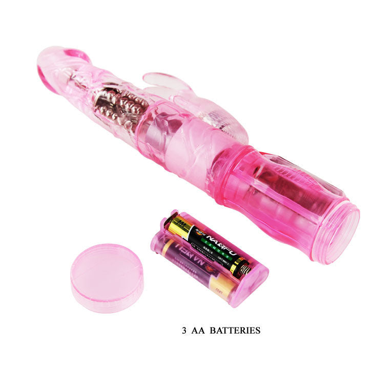 Mini vibratore rabbit rotante Baile rosa