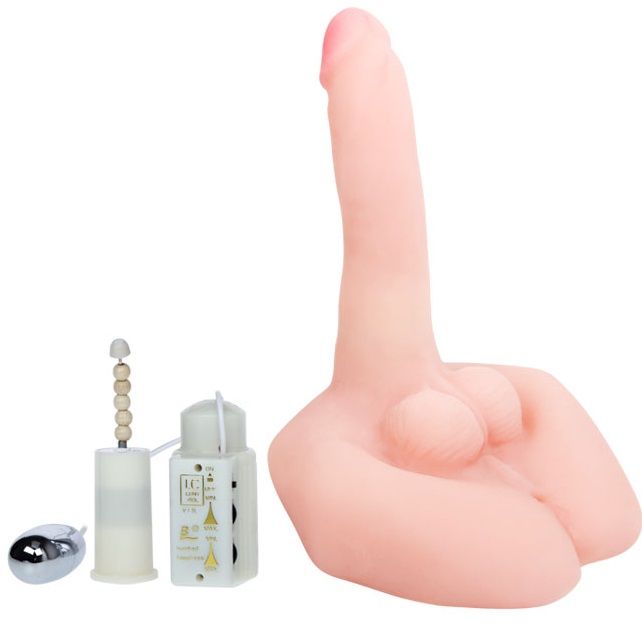 Masturbatore realistico Baile Mr Big con pene, testicoli e ano
