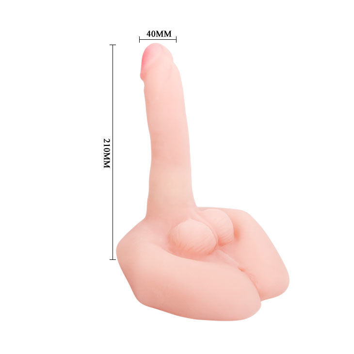 Masturbatore realistico Baile Mr Big con pene, testicoli e ano
