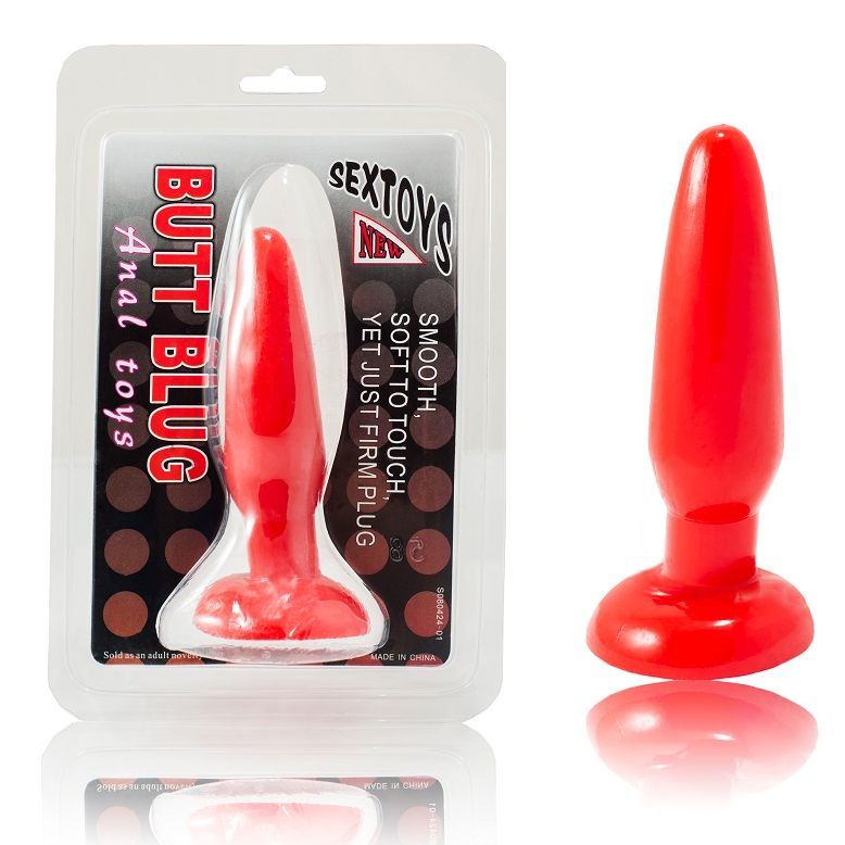 Piccolo plug anale conico Baile rosso da 15 cm