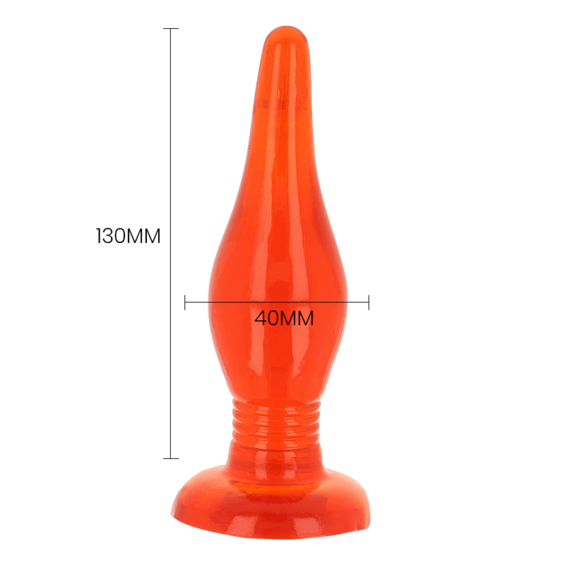 Baile Soft Touch – Plug anal rojo, 14,2 cm