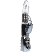 Baile – Transparenter Vibrator mit rotierenden Metallperlen, 26,5 cm