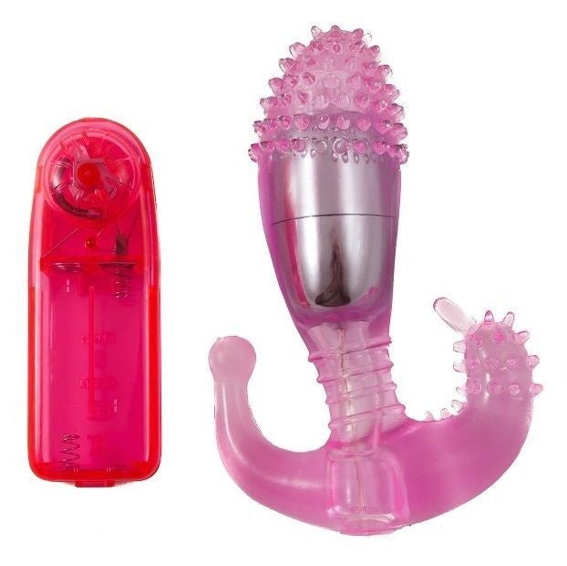 Baile Ripple – Estimulador de tres zonas en rosa