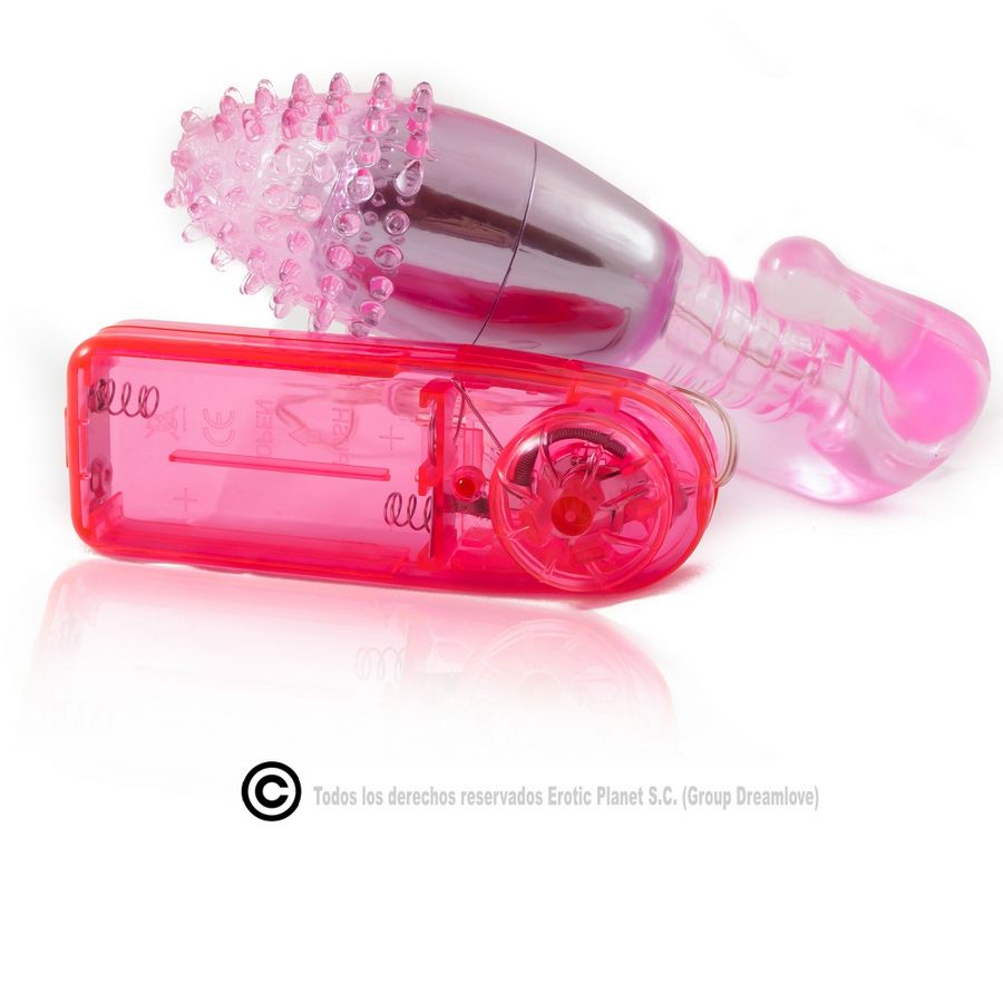 Baile Ripple – Estimulador de tres zonas en rosa