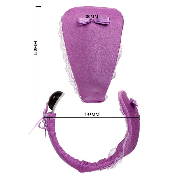 Baile – Tanga vibrador con mando a distancia, lila