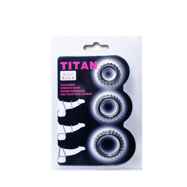 Baile Titan — Coffret de 3 anneaux silicone