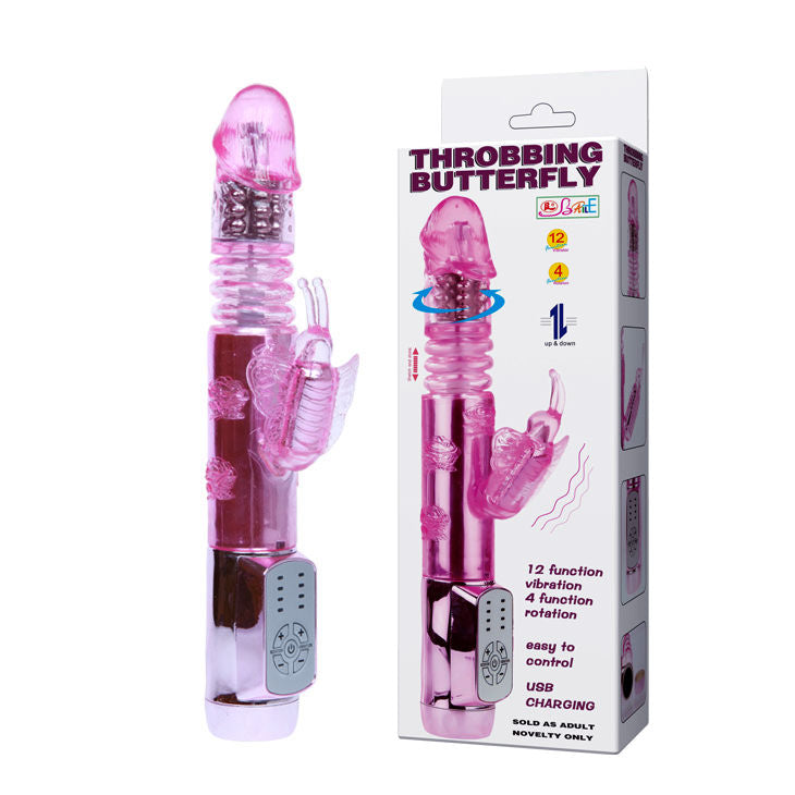 Vibratore rabbit rotante Baile con farfalla pulsante