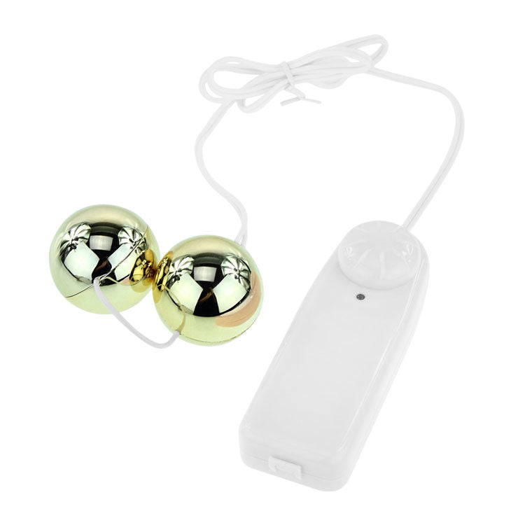 Palline vaginali vibranti Baile Golden con telecomando a filo