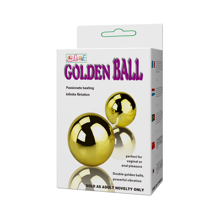Palline vaginali vibranti Baile Golden con telecomando a filo