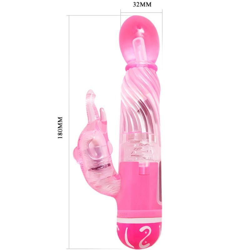 Baile — Vibrateur vitesses multiples avec stimulateur lilas