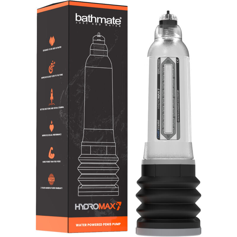 Pompa per pene idraulica trasparente Bathmate Hydromax 7