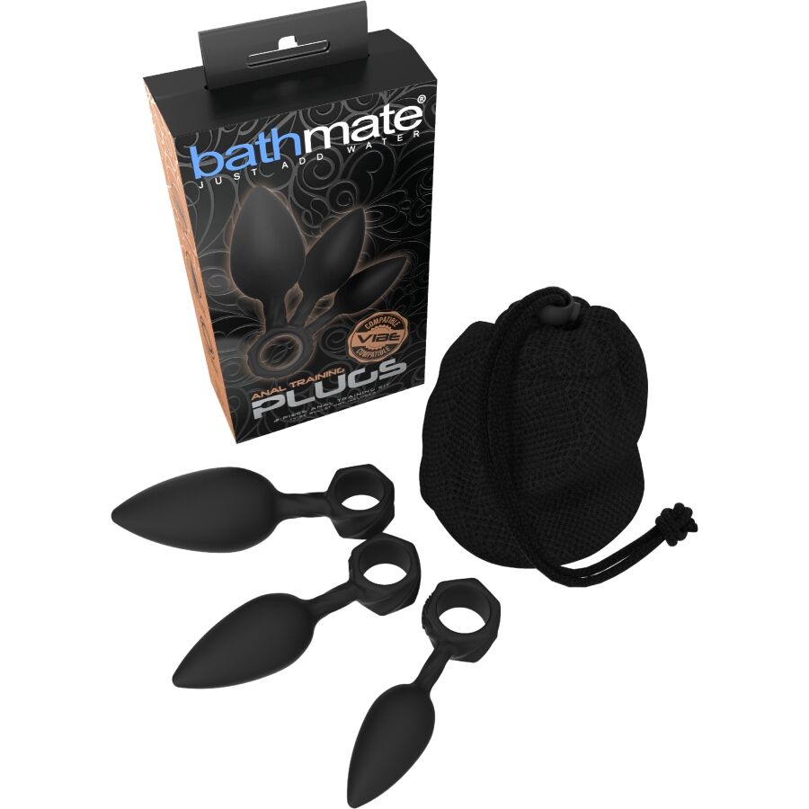 Kit de entrenamiento anal Bathmate con tres plugs