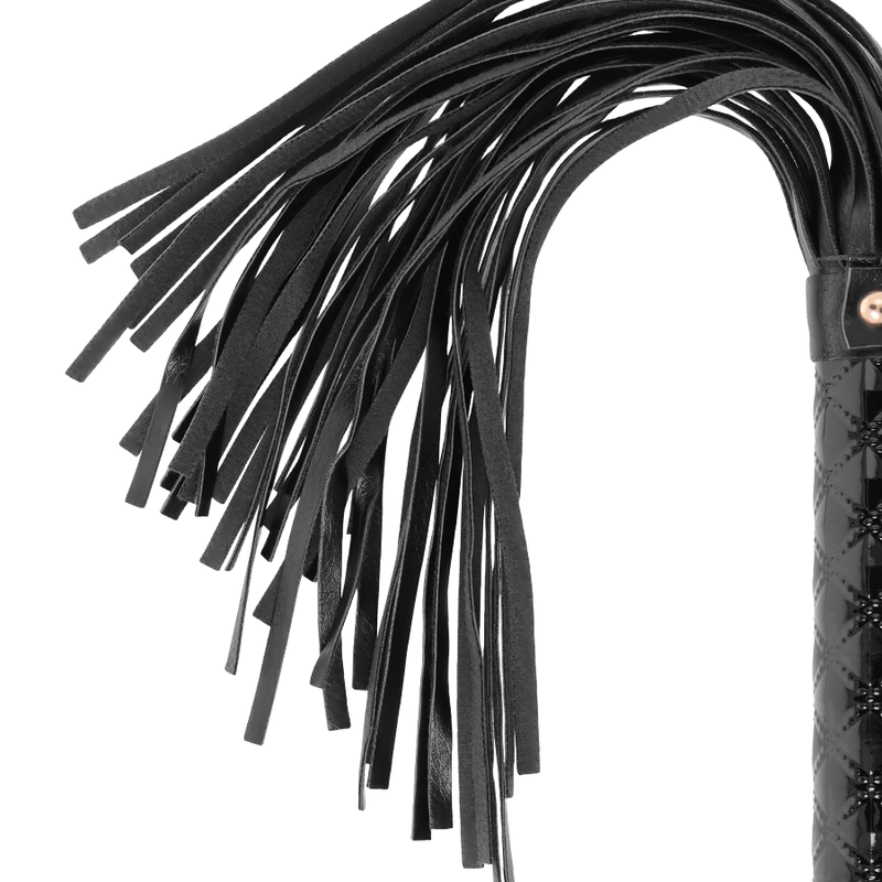BeGme Fetish Games, flogger edición negra de material vegano