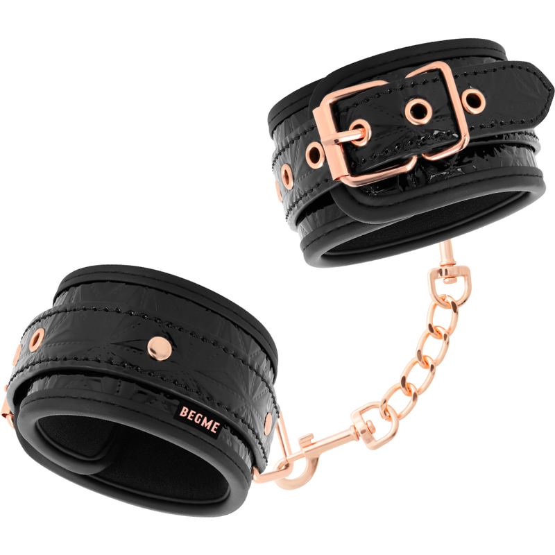 Begme Fetish Games — Black edition premium menottes pour chevilles
