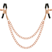 Pinze per capezzoli BeGme Black Edition con catenella