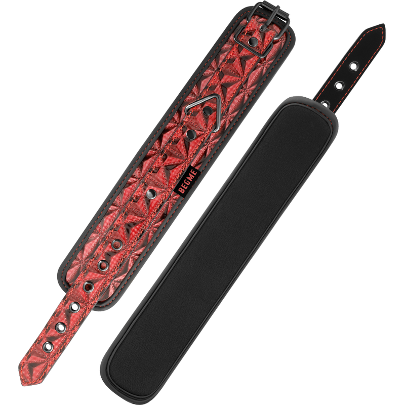 Cavigliere BeGme Red Edition di Begme Fetish Games, rosse, con fodera in neoprene