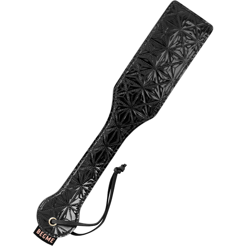 Begme Fetish Games — Paddle en cuir végétalien édition noire