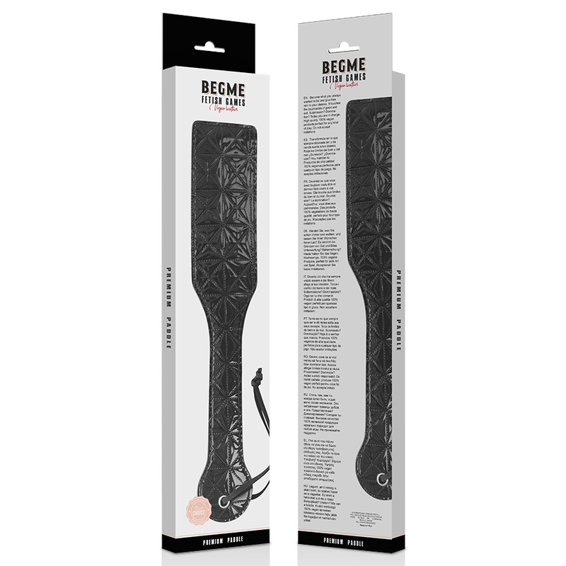 BeGme Black Edition – Paddle aus veganem Leder