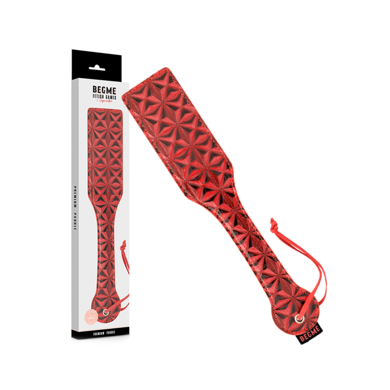 Begme Fetish Games — Pelle en cuir végétalien red edition