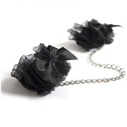 Bijoux Indiscrets Frou Frou – Manette con balze in organza nero