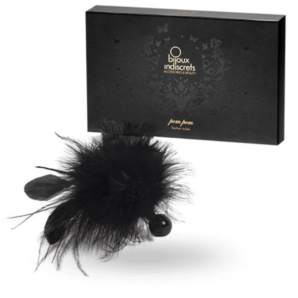 Bijoux Indiscrets Pom Pom — Plumeau noir