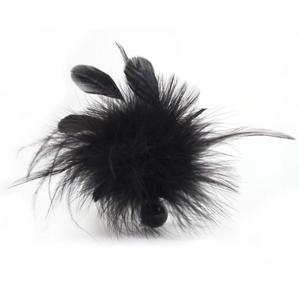 Bijoux Indiscrets Pom Pom — Plumeau noir