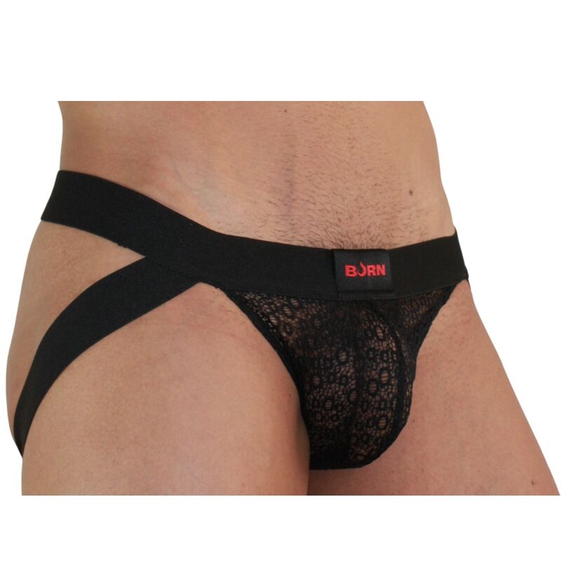 BURN 005 – Jockstrap de encaje negro