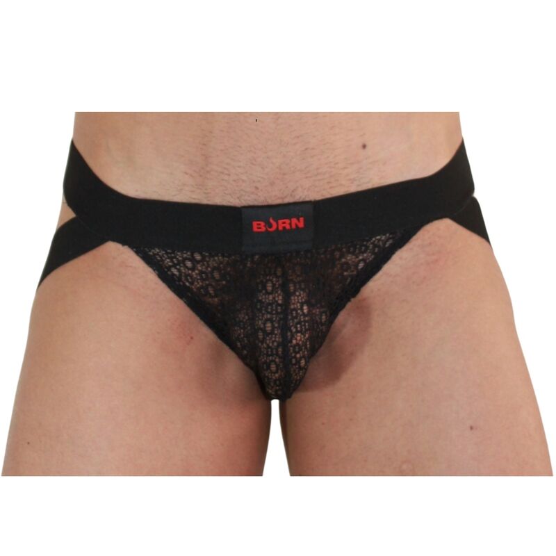 BURN 005 – Jockstrap de encaje negro