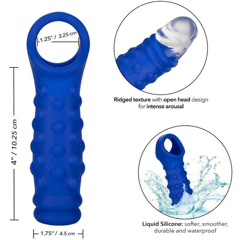 CalExotics Admiral – Guaina fallica aperta con perle, in silicone