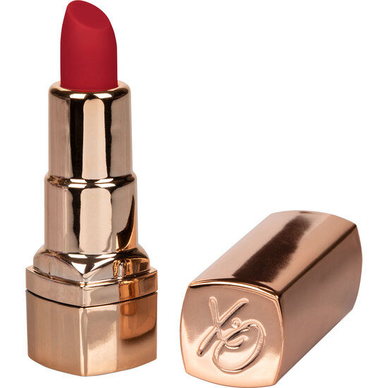 CalExotics Hide & Play – aufladbarer Minivibrator in Lippenstiftform, Rot