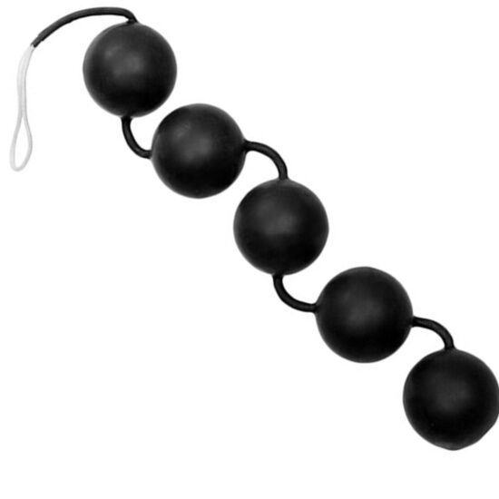 CalExotics Power Balls – Analkette mit fünf Kugeln, Schwarz