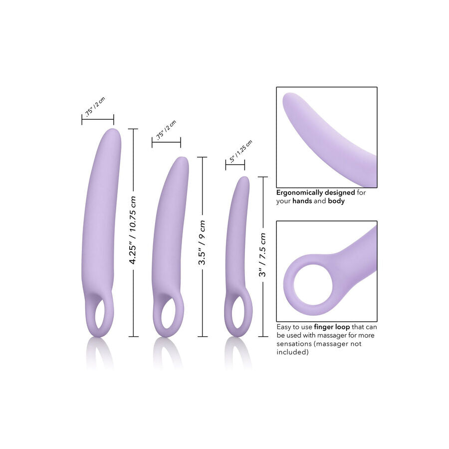 CalExotics Alena — 3 dilatateurs en silicone