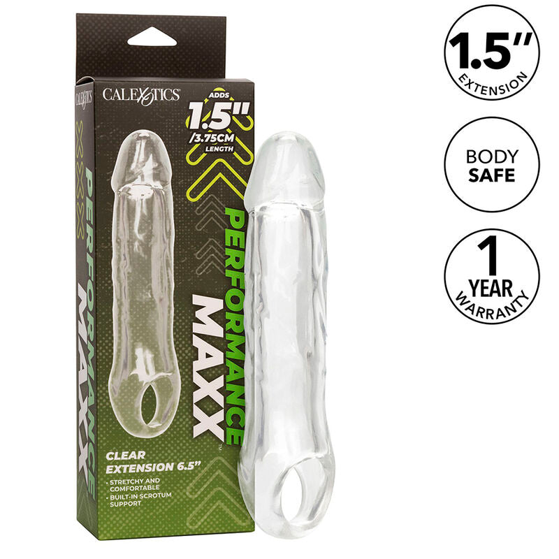 Guaina di estensione CalExotics Performance Maxx Clear da 6,5 pollici, trasparente