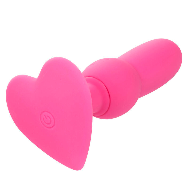 CalExotics First Time – Vibrierender Perlen-Analplug mit 10 Funktionen, Rosa