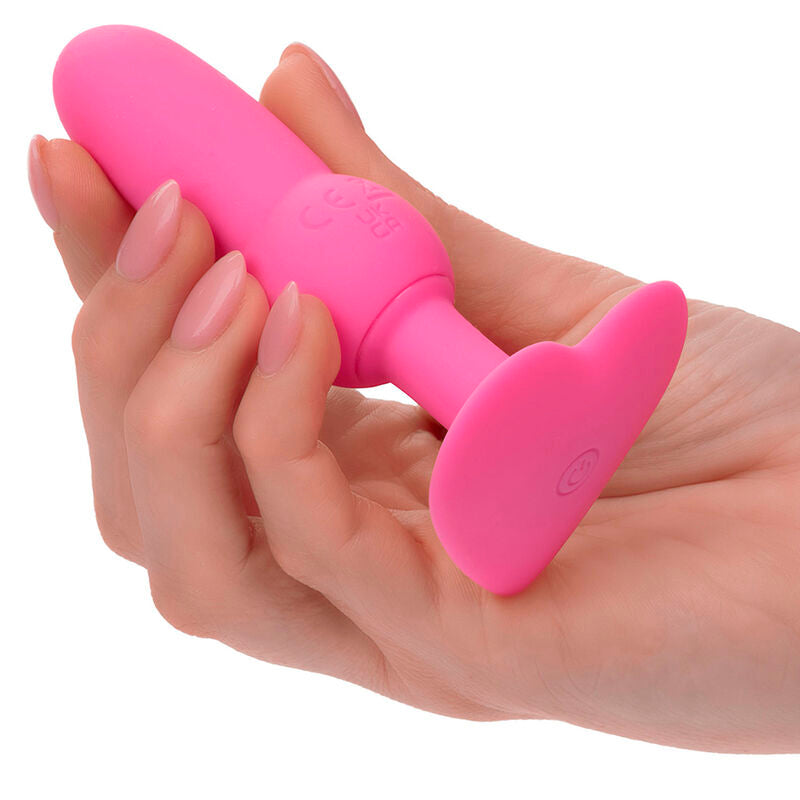 CalExotics First Time – Vibrierender Perlen-Analplug mit 10 Funktionen, Rosa